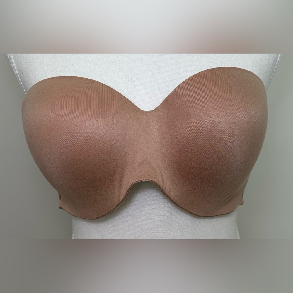 Victoria’s‎ Secret Nude Tan Beige Strapless Lined Bra Multiway Convertible 38C